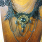 Black Lace Choker with black chains