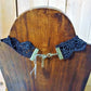 Black Lace choker with black beads