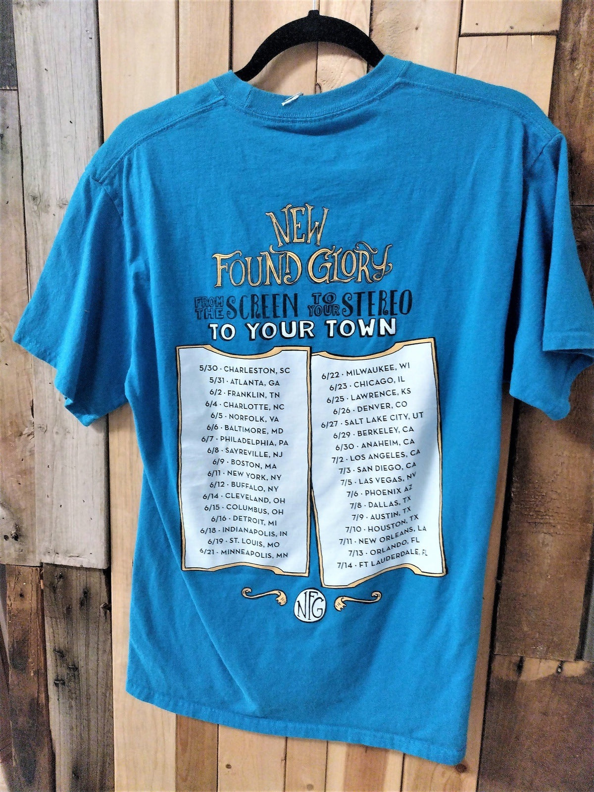 New Found Glory 2019 Tour Shirt Medium