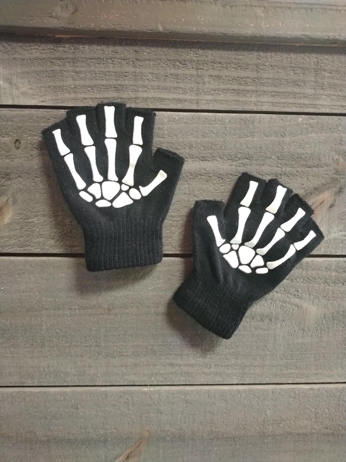 Skeleton Fingerless Gloves