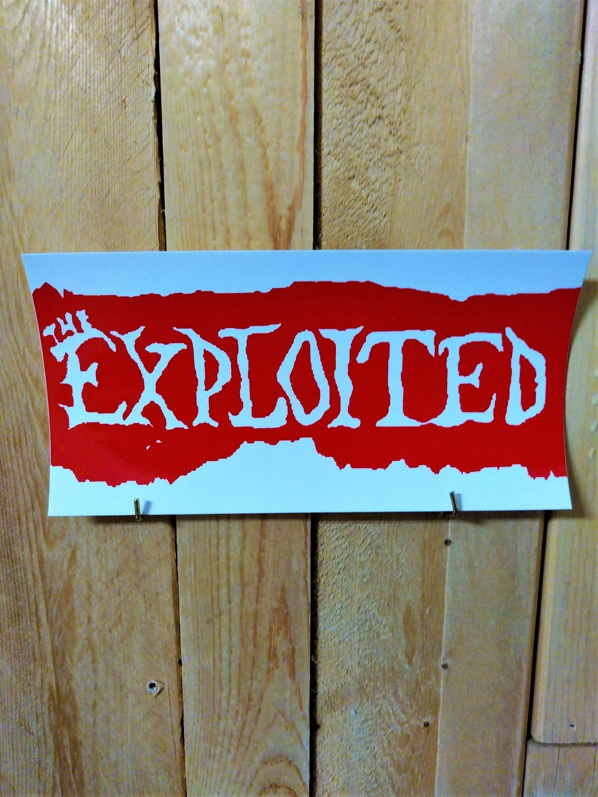 The Exploited Sticker 7 inch X 3.5 inch